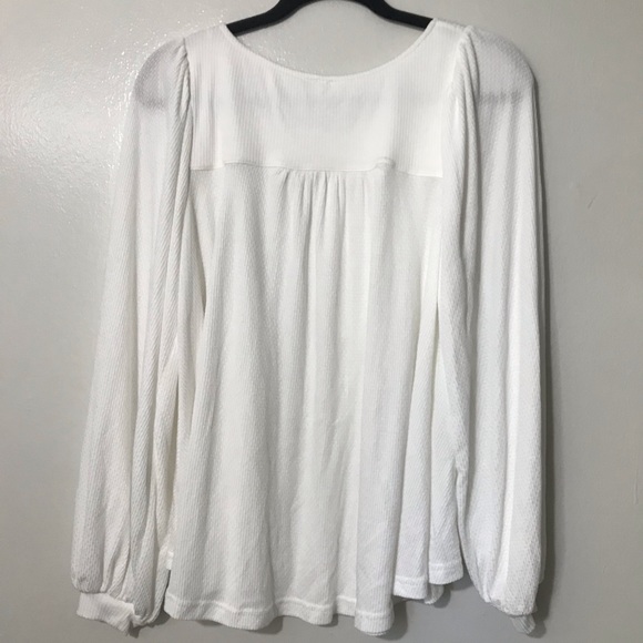Free People Ivory Devin Textured Knit Long Sleeve - Picture 6 of 7
